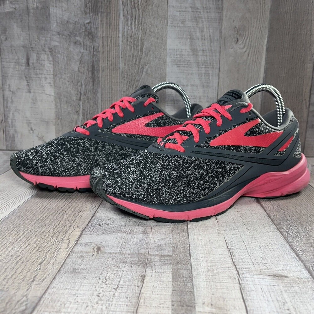 Brooks Launch 4 Women's Running Shoes Sneakers Gray Pink Size 9B 1202341B018